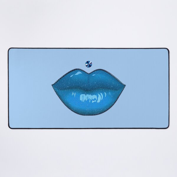 Item preview, Lips in Pastel Blue Lolita Pout Piercing Makeup designed and sold by GlamourChick.