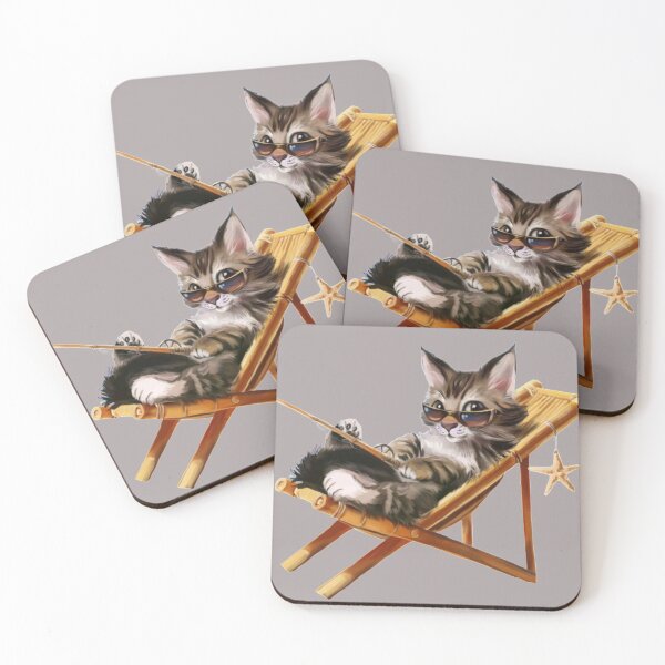 Item preview, The cat relaxes after a day fishing. designed and sold by Karine Dupras.