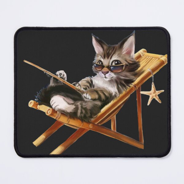 Item preview, The cat relaxes after a day fishing. designed and sold by Karine Dupras.