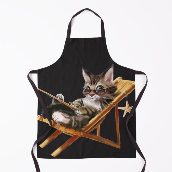 Item preview, The cat relaxes after a day fishing. designed and sold by Karine Dupras.