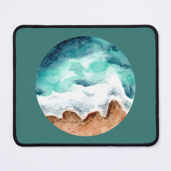 Item preview, Ocean Scene - Round - Watercolour Painting designed and sold by Pattokarts.