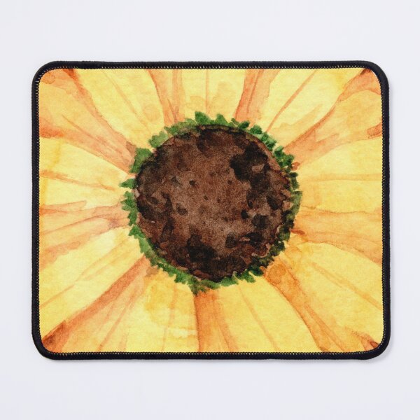 Item preview, Sunflower - Round - Watercolour Painting designed and sold by Pattokarts.