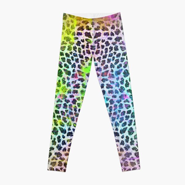 Leopard Rainbow Leggings for Sale