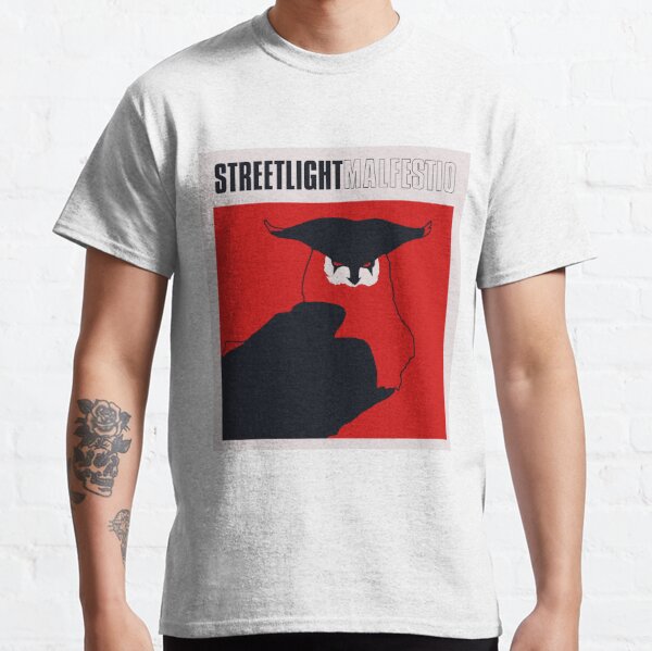 Streetlight Manifesto Angry Panther Baseball T-Shirt (White