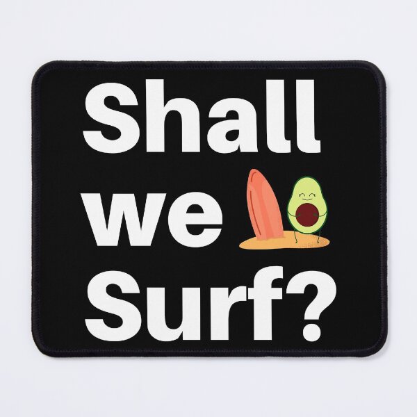 Item preview, Shall We Surf - Funny Avocado Surfer designed and sold by bonfimarts.