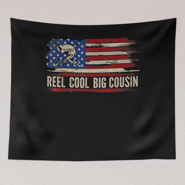 Item preview, Reel Cool Big Cousin American Usa Flag Fishing Fish designed and sold by aliceshe.