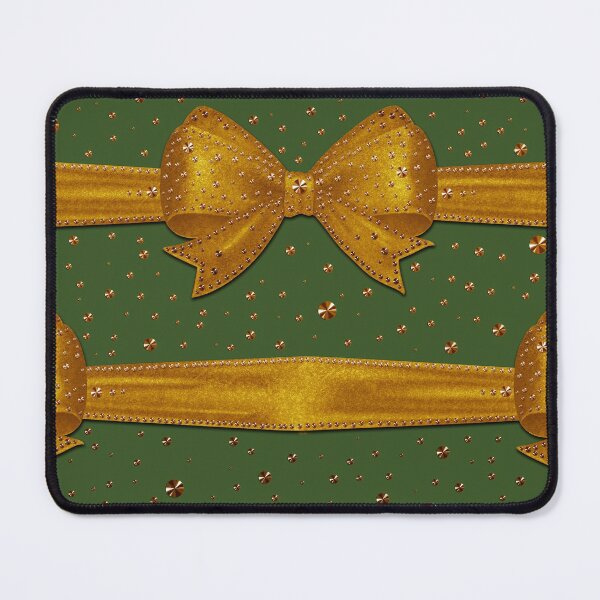 Item preview, Merry Christmas Gold Ribbon Glitter Pattern - Xmas designed and sold by GlamourChick.