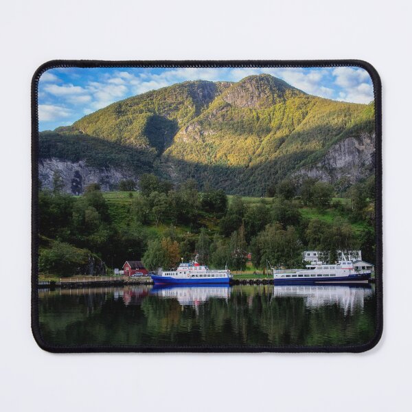 Item preview, Boats at Dock - Flam, Norway designed and sold by Kathy Weaver.