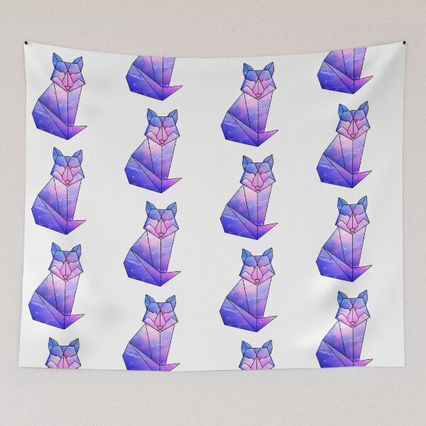Item preview, Purple galaxy fox origami designed and sold by BeeMeCreative.