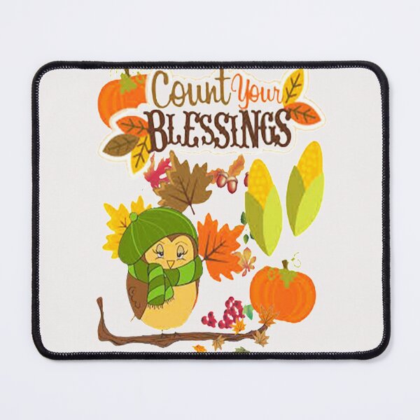 Item preview, Count Your Blessings, Plaid and all things pumpkin Thanksgiving ,Thankful Grateful Blessed, Pumpkin spice and all things nice designed and sold by Adri Barnard.