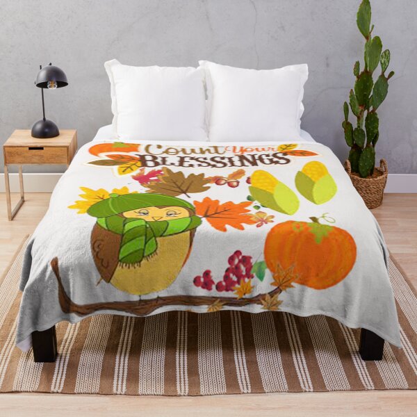 Item preview, Count Your Blessings, Plaid and all things pumpkin Thanksgiving ,Thankful Grateful Blessed, Pumpkin spice and all things nice designed and sold by Adri Barnard.