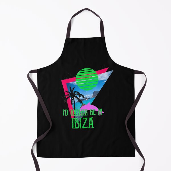 Item preview, I'd Rather Be In Ibiza Retrowave Palms Beach designed and sold by lucretia155.