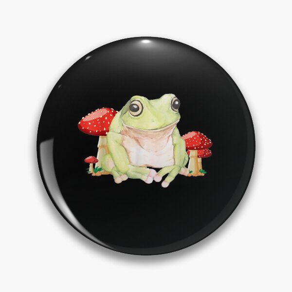 Item preview, Frog Sitting With Mushroom Frog designed and sold by aliceshe.