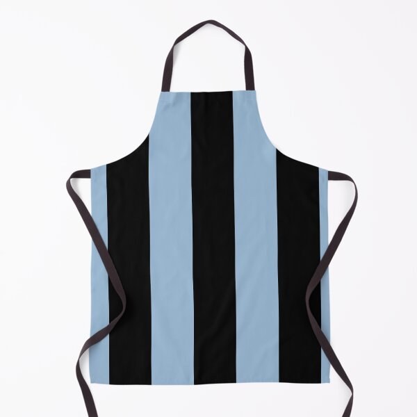 Item preview, Pastel Blue and Black Vertical Stripe Pattern 2022 Trending Color - Colour - Hue - Shade Pantone Clear Sky 14-4123 designed and sold by ColorOfTheYears.