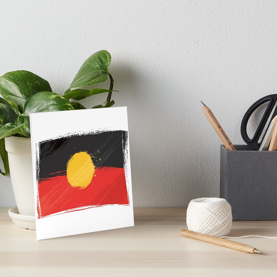 Aboriginal Flag National Sorry Day Australia Art Board Print For Sale