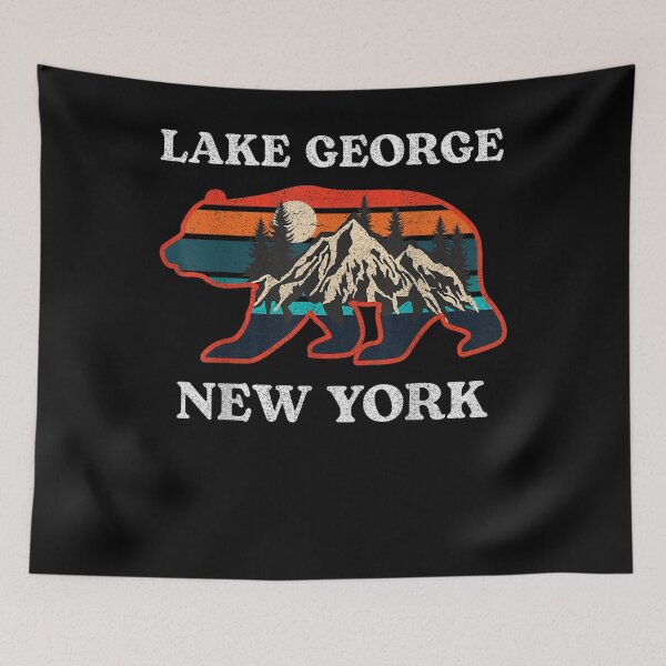 Item preview, Vintage Lake George New York Ny Retro 70s 80s Bear Camping designed and sold by lucretia155.