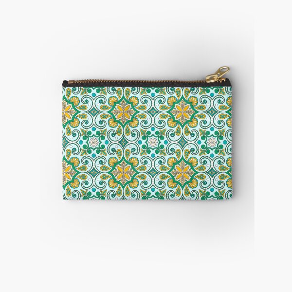Item preview, Moroccan Tile Pattern - Yellow and Green - Detailed Block Print Design, simple pattern designed and sold by SemDesigns1.