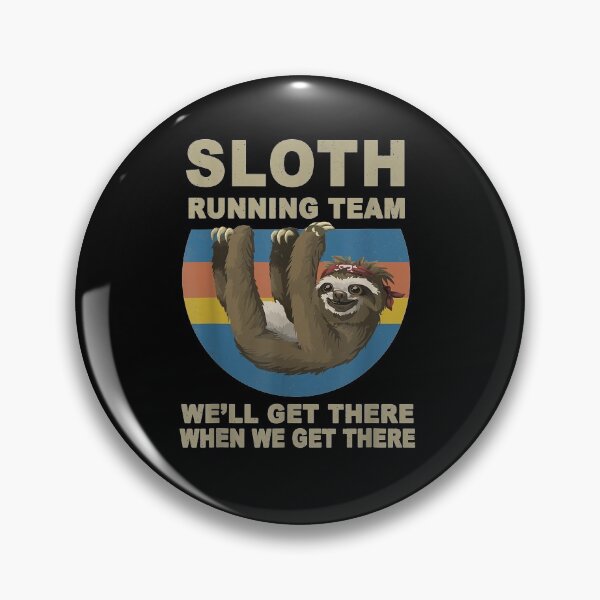 Item preview, Vintage Sloth Running Team We'll Get There Runner designed and sold by lucretia155.