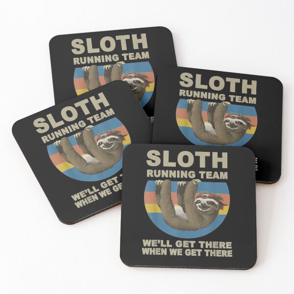 Item preview, Vintage Sloth Running Team We'll Get There Runner designed and sold by lucretia155.
