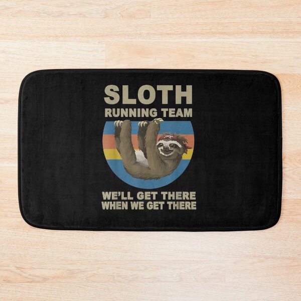 Item preview, Vintage Sloth Running Team We'll Get There Runner designed and sold by lucretia155.