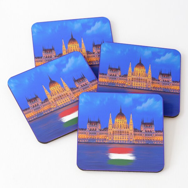 Artikelvorschau, Ungarn Budapest Waldbrände Donau Flagge entworfen und verkauft von CBCreations73.
