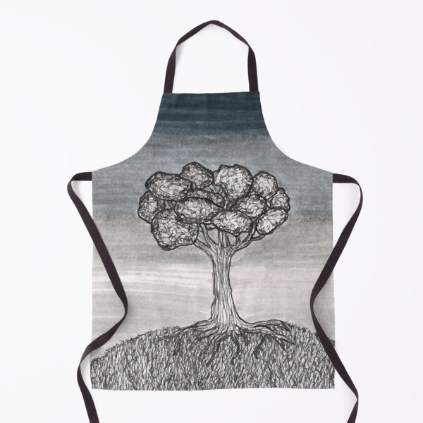 Item preview, 'Lone Tree' Hand Drawn Landscape Design designed and sold by TaltalimDesign.