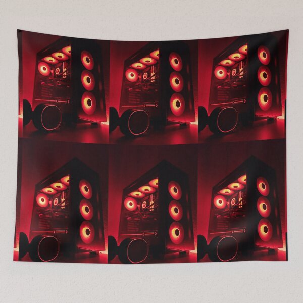 Item preview, Gaming PC in dark red lighting designed and sold by PC-Gamers.