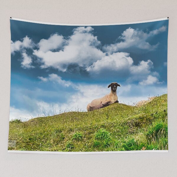 Item preview, Lone Sheep - King of the Hill designed and sold by Sailmates Reflections.