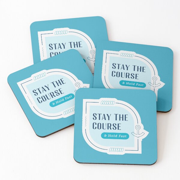 Item preview, Stay The Course and Hold Fast Sailor / Pirate Graphic Design  designed and sold by Enzo Daniel.