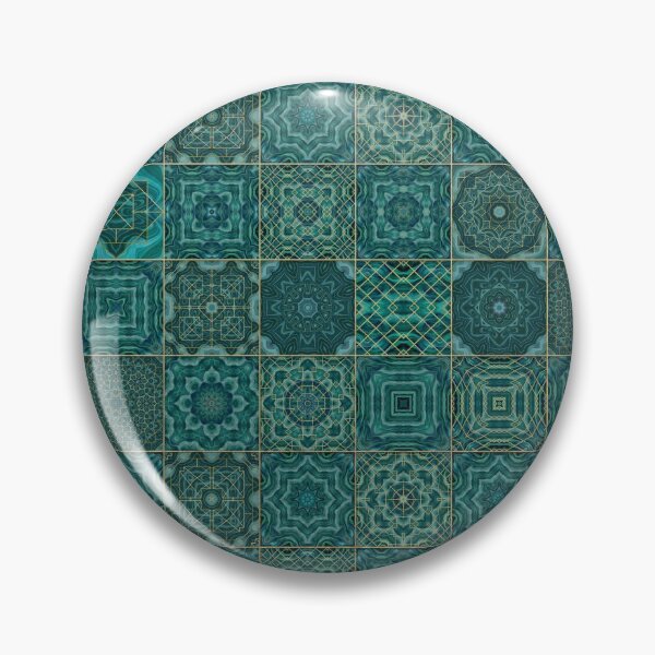 Item preview, Emerald Shabby Chic Moroccan Tiles Faded Bohemian Luxury From The Sultans Palace  designed and sold by artsandsoul.