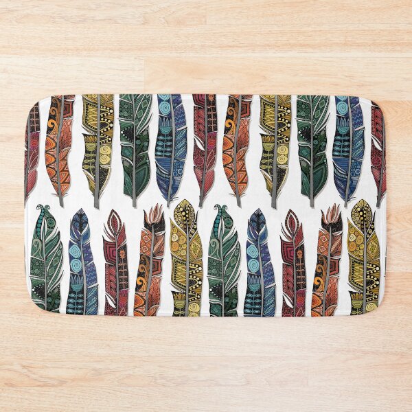 Item preview, boho rainbow feathers designed and sold by scrummy.
