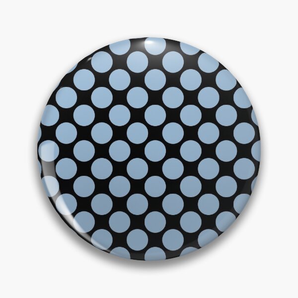 Item preview, Azul pastel y negro Patrón de lunares grandes 2022 Color de tendencia - Color - Tono - Sombra Pantone Clear Sky 14-4123 designed and sold by ColorOfTheYears.