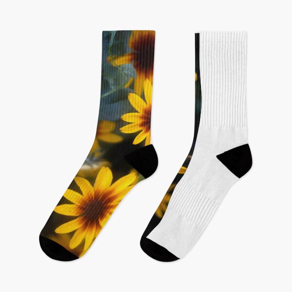 Item preview, Yellow flowers on black background designed and sold by olena2552.