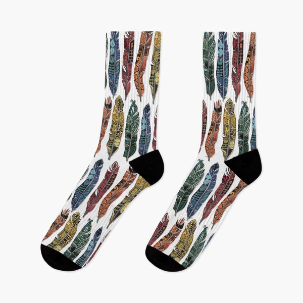 Item preview, boho rainbow feathers designed and sold by scrummy.