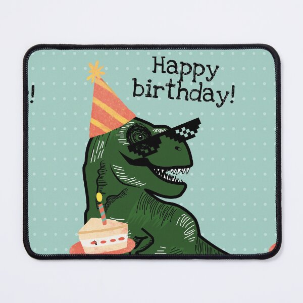 Item preview, Green dinosaur happy birthday designed and sold by BeeMeCreative.