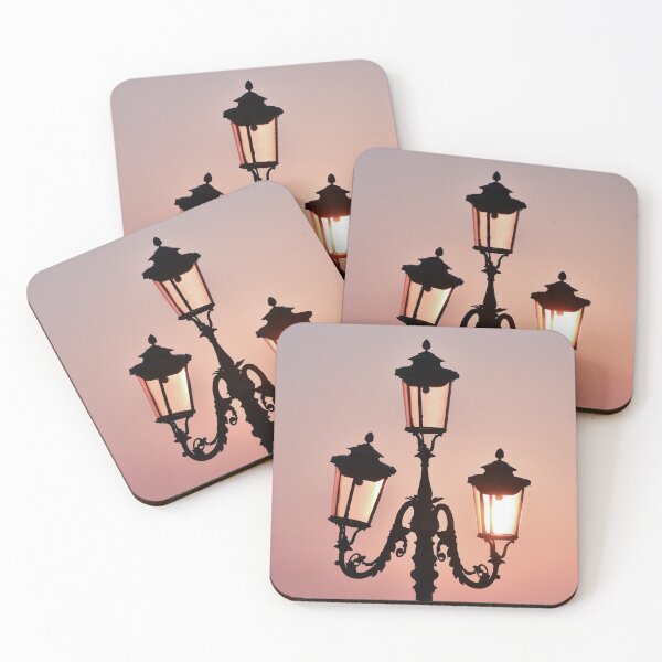 Item preview, Pastel Pink and Purple Sunset Venice Lampost designed and sold by MannyStr.