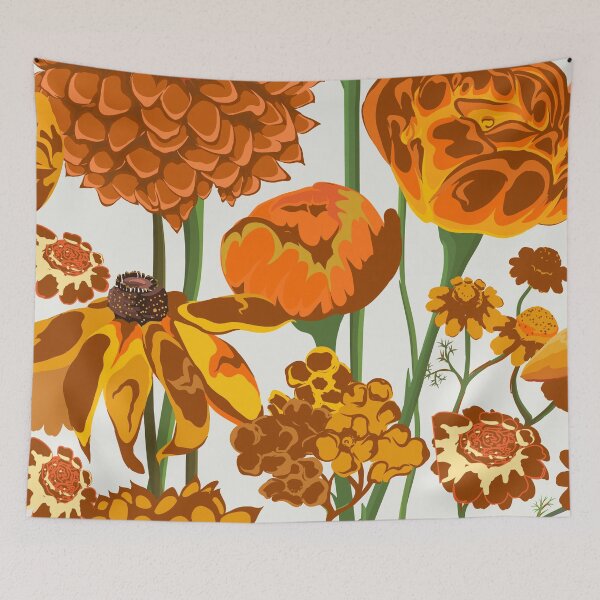 Item preview, burnt orange autumn pattern designed and sold by dionysusgk555.