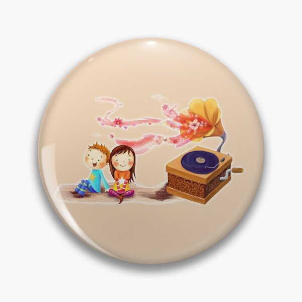 Item preview, A Boy And A Girl Receive Music Therapy With A Gramophone designed and sold by Phantasmal-2-do.