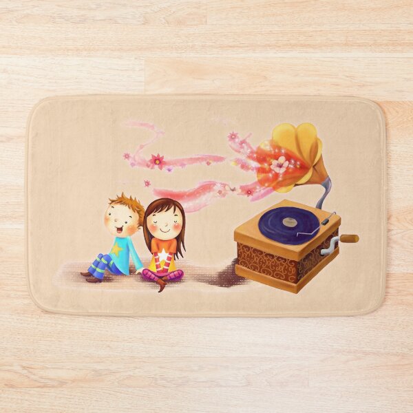 Item preview, A Boy And A Girl Receive Music Therapy With A Gramophone designed and sold by Phantasmal-2-do.