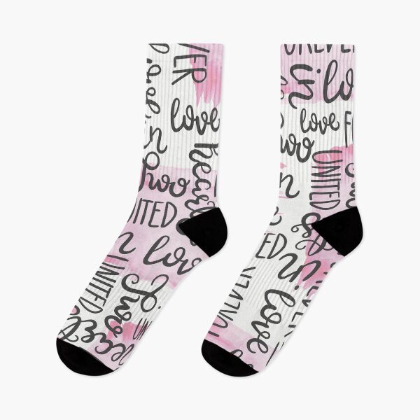 Item preview, Cute Hand Drawn Watercolor Love Quotes Pattern designed and sold by EpicArtz.