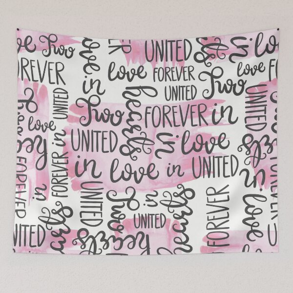 Item preview, Cute Hand Drawn Watercolor Love Quotes Pattern designed and sold by EpicArtz.