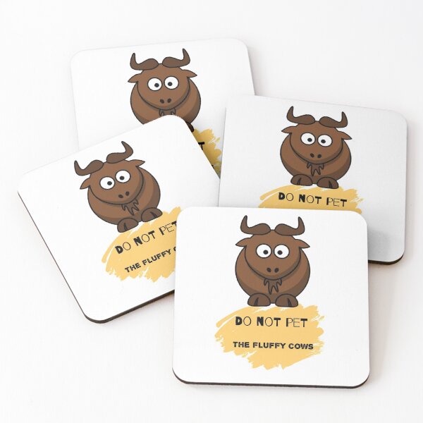 Item preview, Do not pet the fluffy cows designed and sold by Rawan Hussien.
