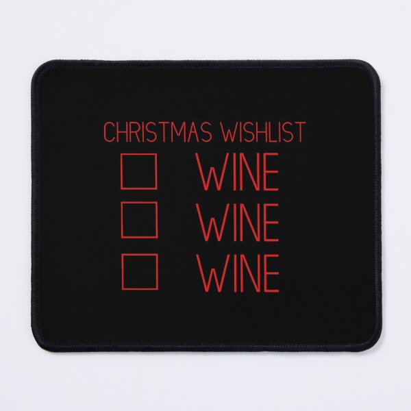 Item preview, Funny Christmas Checklist Wine Me Down designed and sold by ryannokune.