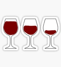 wine glasses Sticker