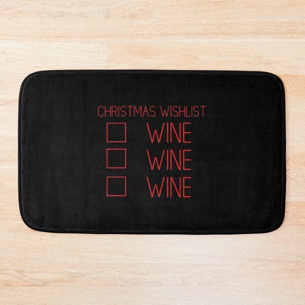 Item preview, Funny Christmas Checklist Wine Me Down designed and sold by ryannokune.
