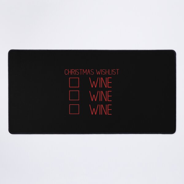 Item preview, Funny Christmas Checklist Wine Me Down designed and sold by ryannokune.
