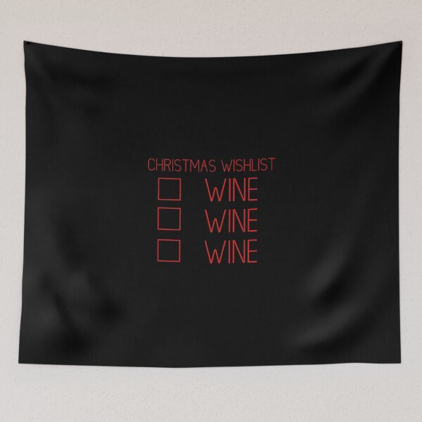 Item preview, Funny Christmas Checklist Wine Me Down designed and sold by ryannokune.