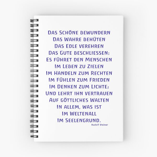 Item preview, Admire the beautiful Preserve the true - Rudolf Steiner Waldorf School Anthroposophy designed and sold by DOM-Shop.