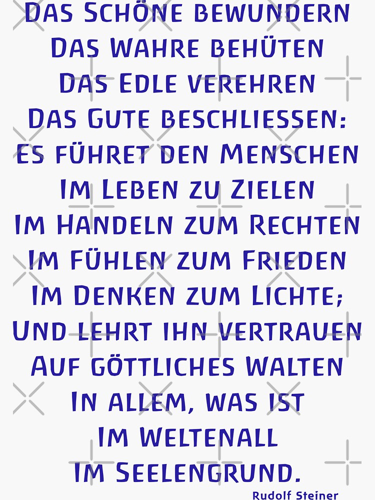 "Das Schöne bewundern Das Wahre behüten Rudolf Steiner Waldorfschule