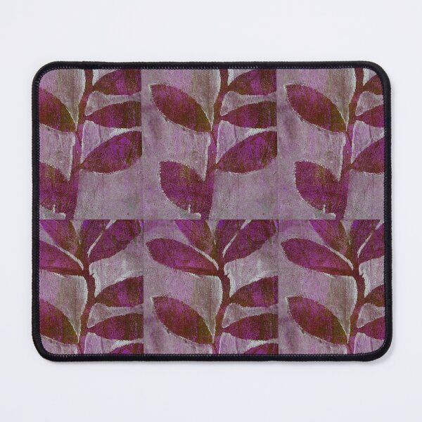 Item preview, Botanical monoprint of real leaves in beautiful pinks and green designed and sold by AliSullivanArt.